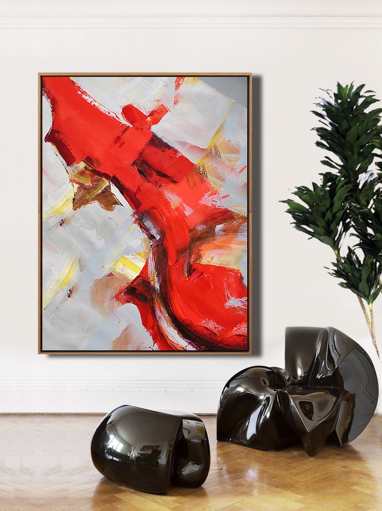 Palette Knife Contemporary Art #L20B - Click Image to Close